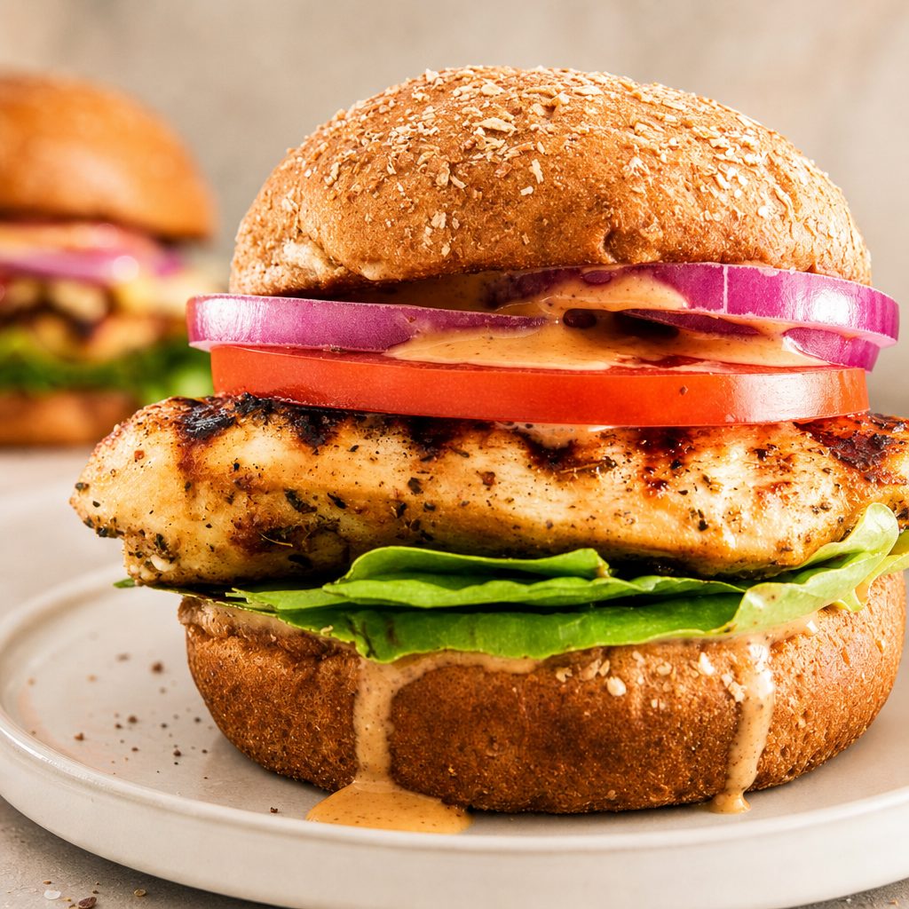 Grilled Chicken Focaccia.