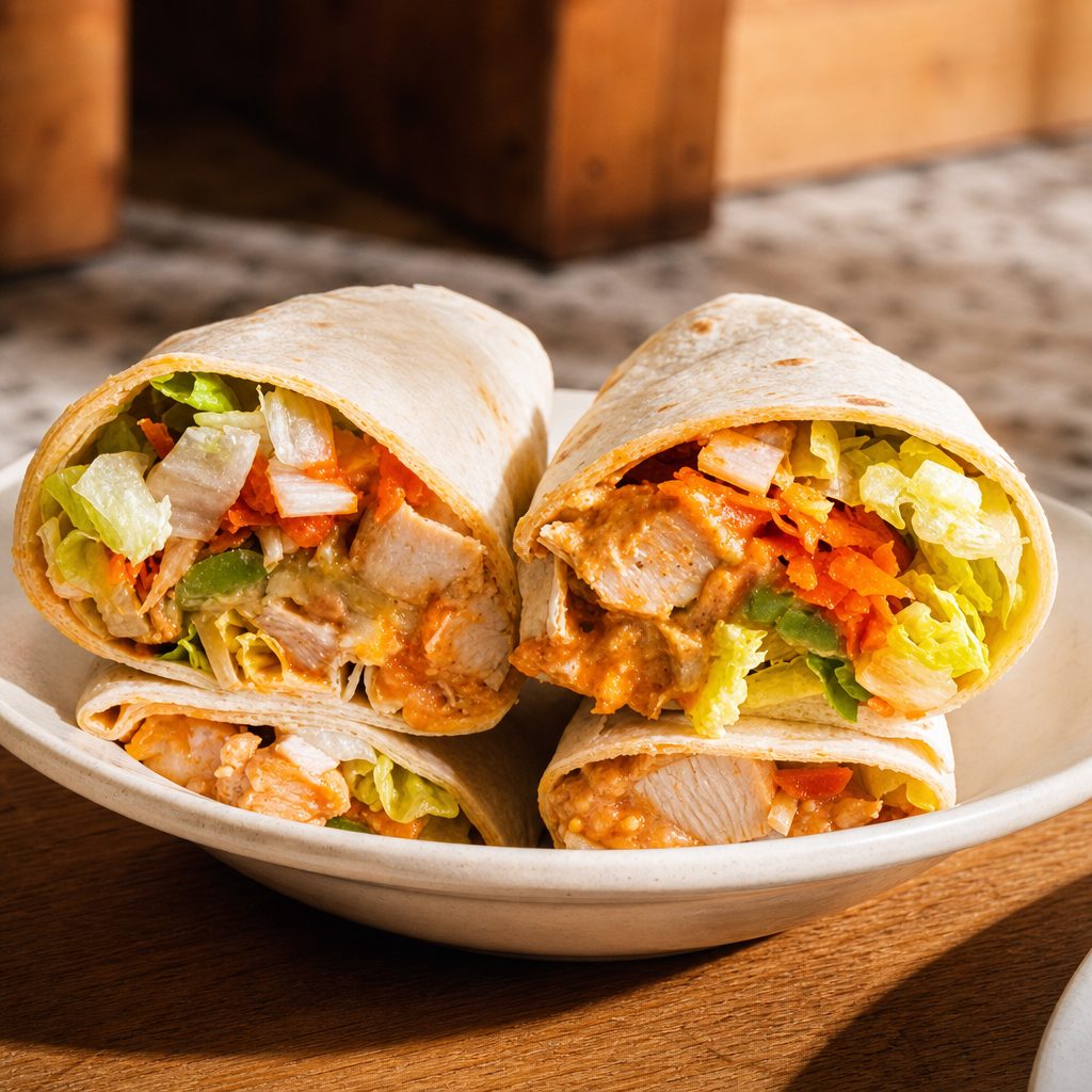 Spicy Buffalo Chicken Wrap.